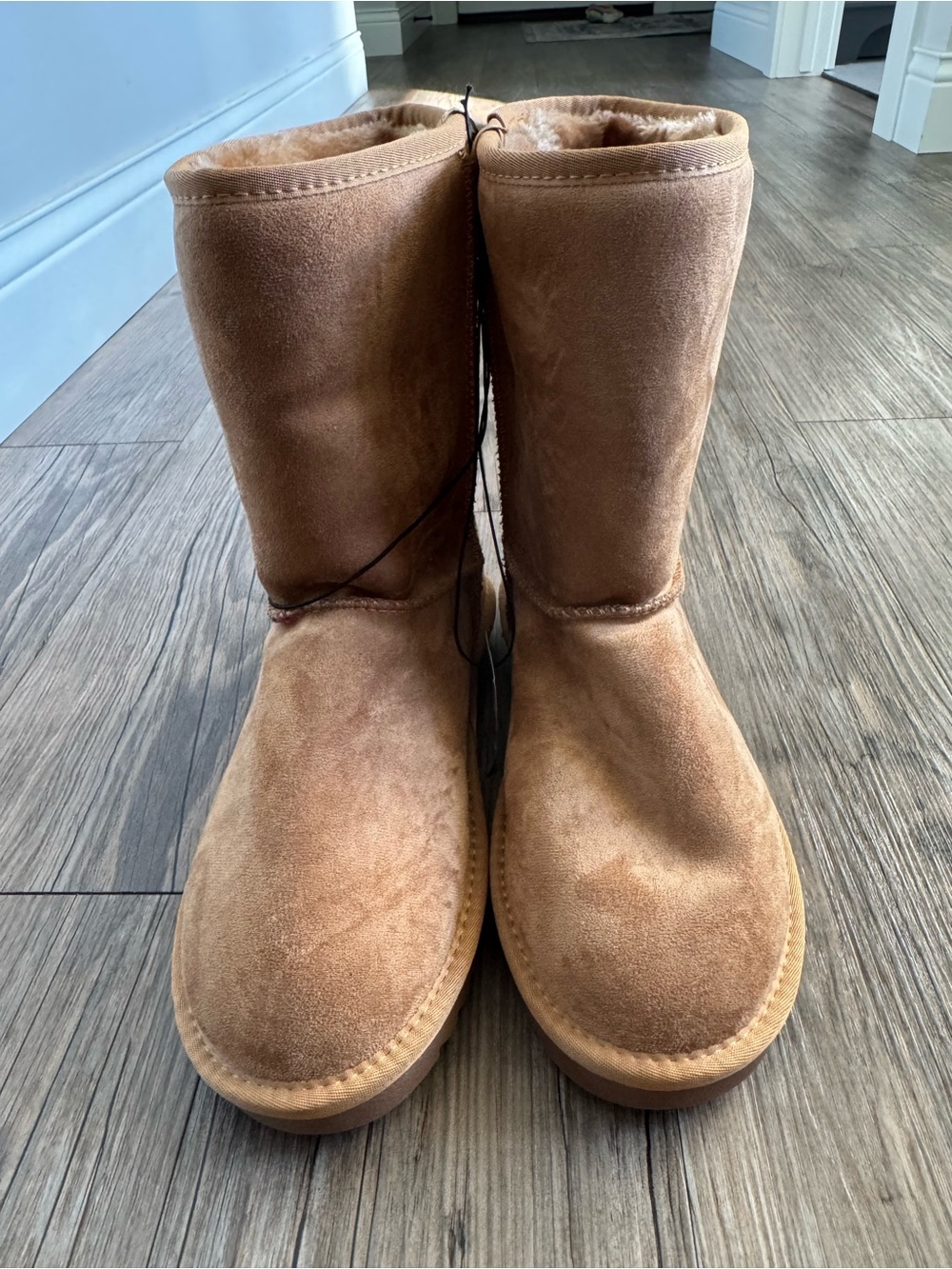 NWT Maurice’s SuperCush Charlie Classic Tall Suede Chestnut Boots Size 9 - Picture 4 of 7